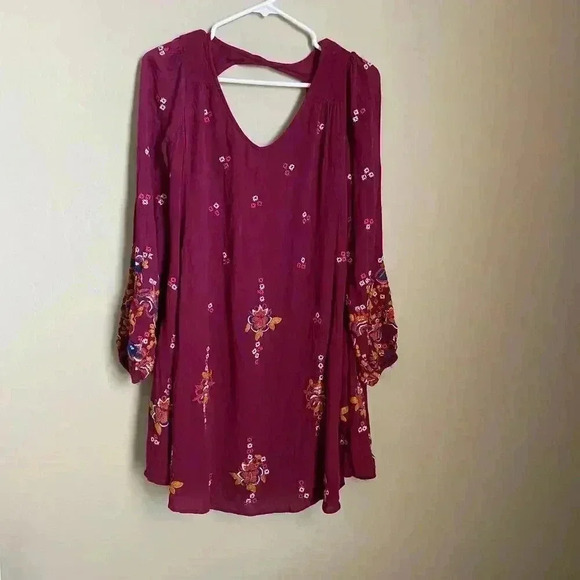 Free People Oxford Embroidered Mini Dress Size XS - Picture 2 of 13